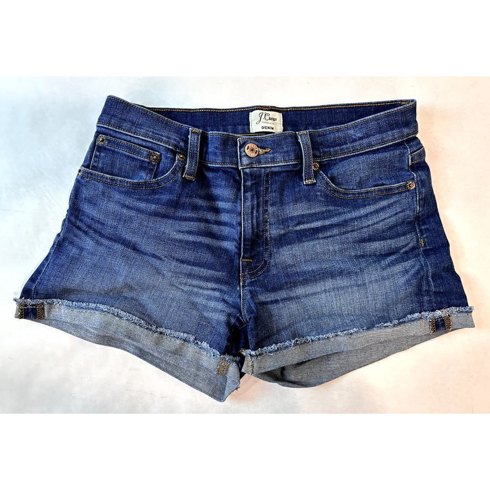 J. Crew Jean Shorts Cut-Offs Denim Blue - Women's Size 27